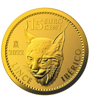 Moneda de España Lince Ibérico 1/10 onza de oro 2022  - 1