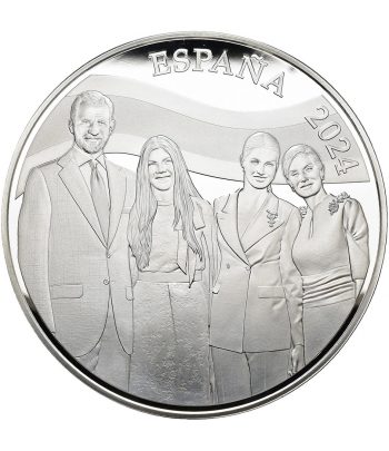 Monedas de España 2024 Proclamación Felipe VI. Serie completa Plata y Oro  - 5