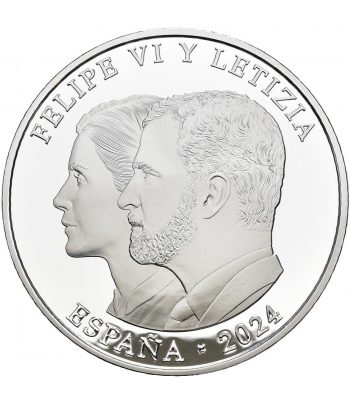 Monedas de España 2024 Proclamación Felipe VI. Serie completa Plata y Oro  - 7