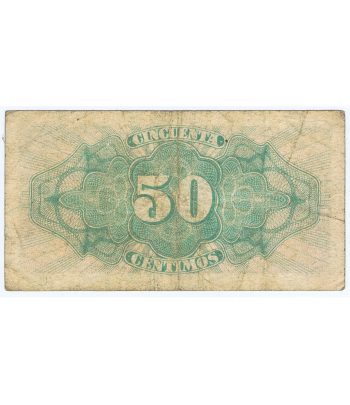 (1937) Billete Republica Española 50 Céntimos. MBC.  - 2