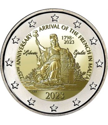 moneda 2 euros Malta 2023 Napoleón.  - 1