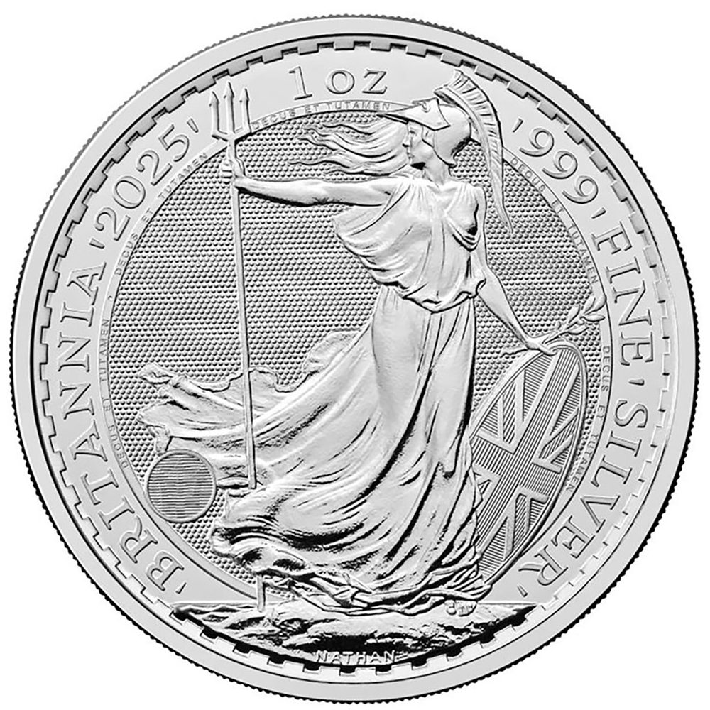 Moneda de plata Britannia 2 Pounds Inglaterra 2025.  - 1