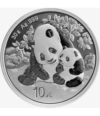 Moneda de plata de China 10 Yuan Panda 2024  - 2