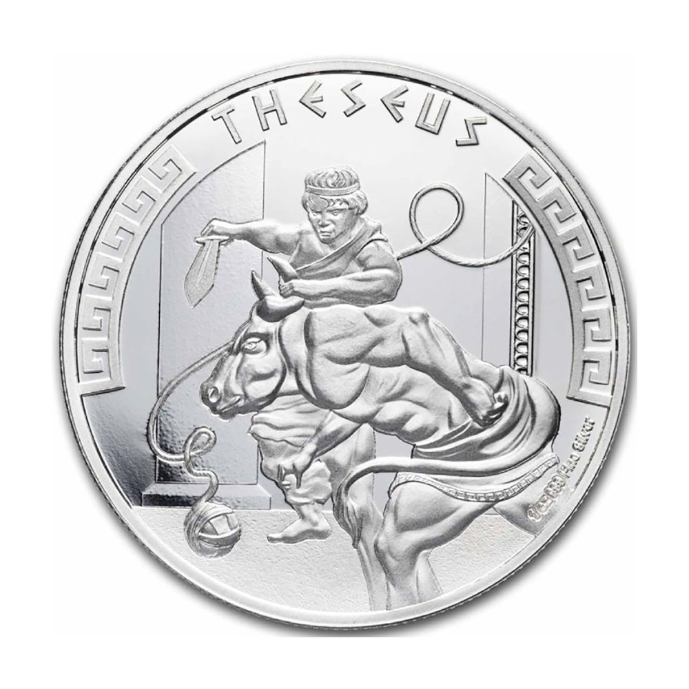 Moneda de plata One Dollar Niue 2024 Theseus  - 1