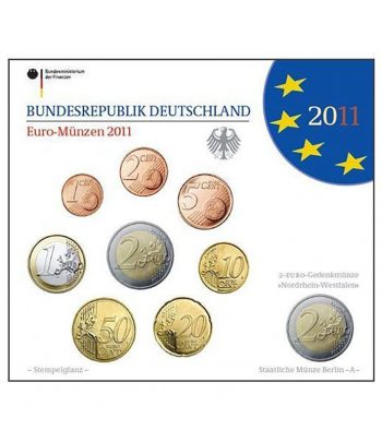 Cartera oficial euroset Alemania 2011 (5 cecas).  - 3