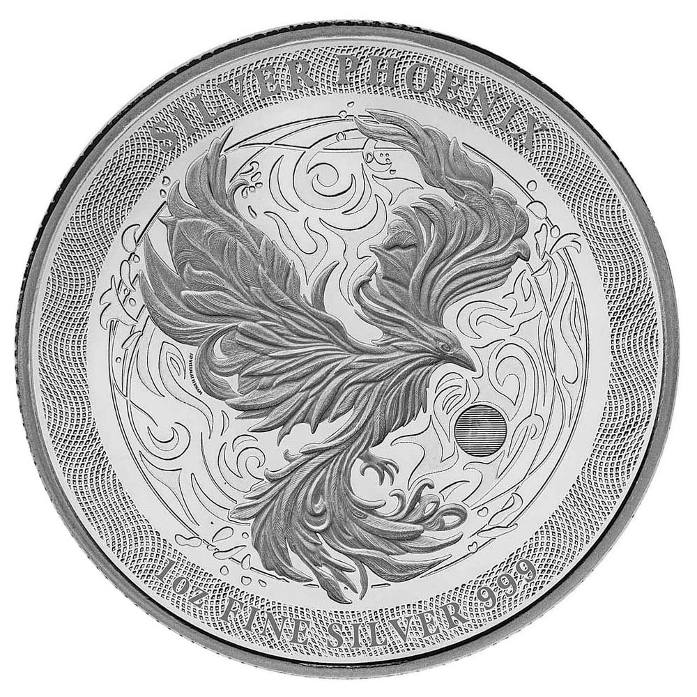 Moneda onza de plata 2 Dollars Niue 2025 Ave Fenix.  - 1