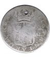 Moneda de España 2 Reales 1808 Carlos IV Madrid AI. Resellos Cuba. Plata.  - 2