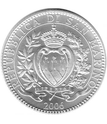 San Marino 5 Euros 2006 Melchiorre Delfico. Plata.  - 2