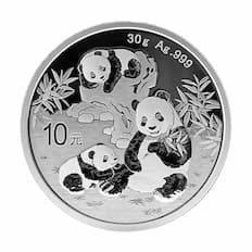 Moneda de plata China 10 Yuan Panda 2025